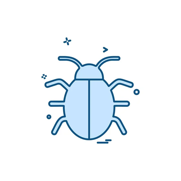 Vetor Design Ícone Bug — Vetor de Stock