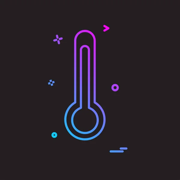 Thermometer Pictogram Ontwerp Vector — Stockvector