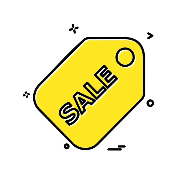 Sale Tag Icon Design Vector Illustration — Stock Vector