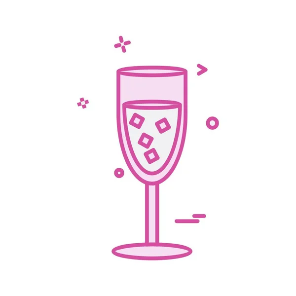 Drink Pictogram Ontwerp Kleurrijke Vectorillustratie — Stockvector