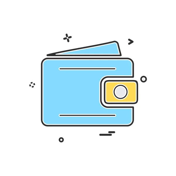 Diseño Iconos Billetera Ilustración Vectorial — Vector de stock