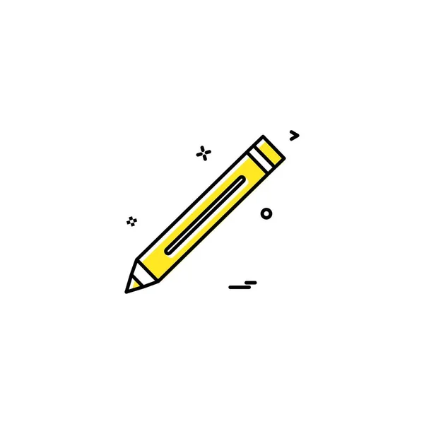 Kalem Kalem Çalışma Simge Vektör — Stok Vektör
