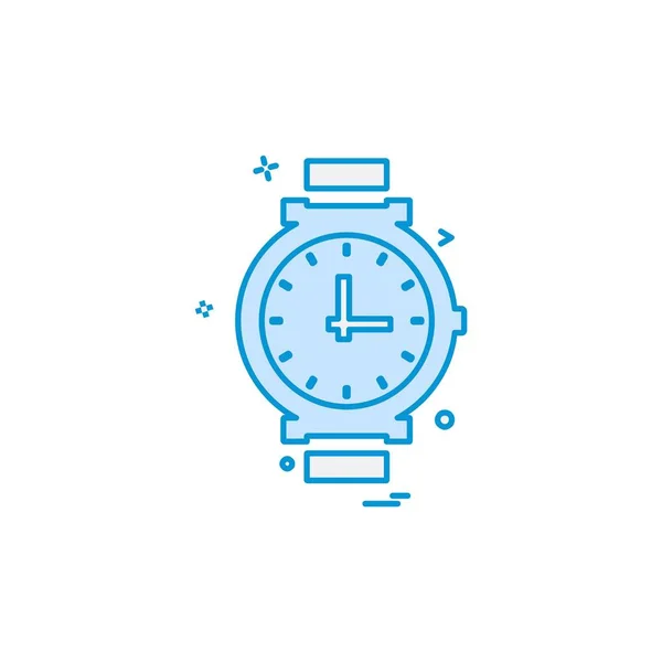 Horloge Pictogram Ontwerp Vector — Stockvector