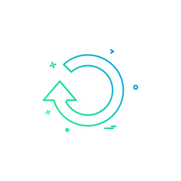 Refresh Restart Icon Vector Design — стоковый вектор