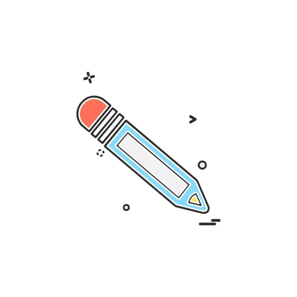 Pencil Icon Design Vector — Stock Vector