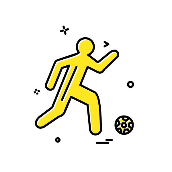 Fútbol Icono Diseño Vector — Vector de stock