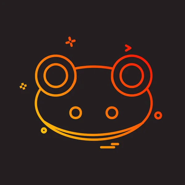 Design Vektor Für Frosch Symbole — Stockvektor