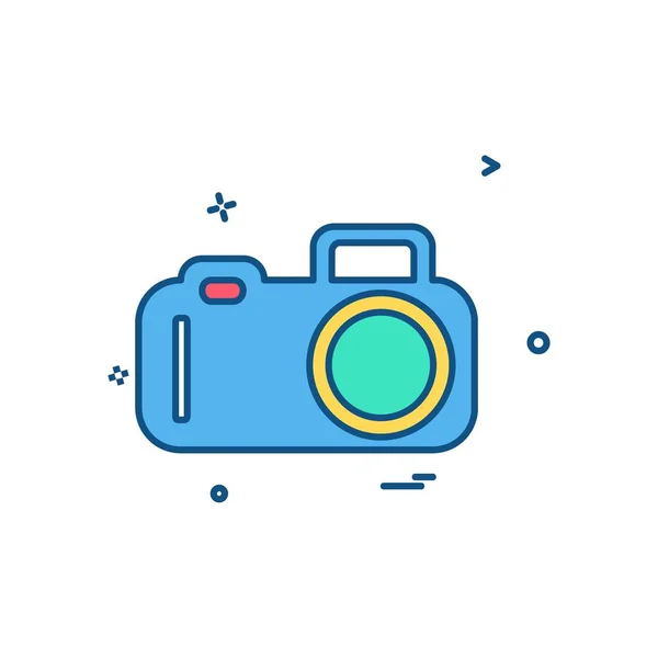 Camera Icon Design Vector — Stock Vector