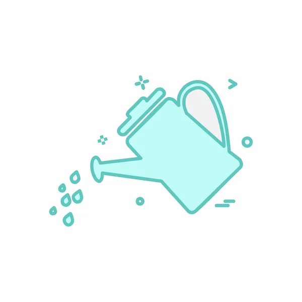 Water Shower Icon Design Vector — Stock Vector