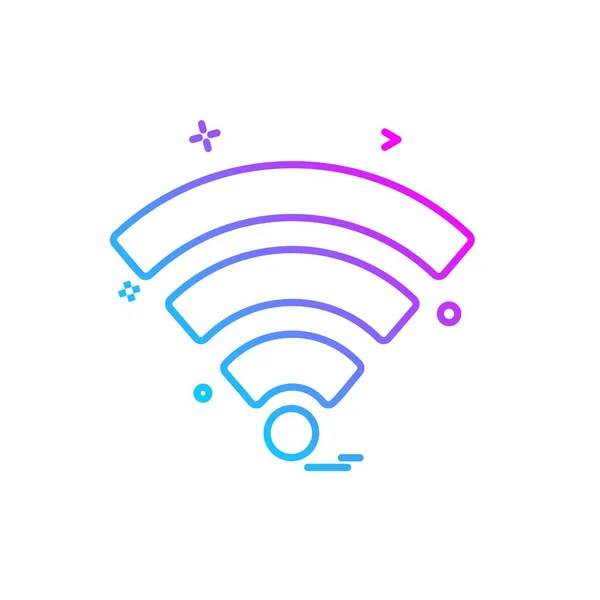 Design Vektor Für Wifi Symbole — Stockvektor