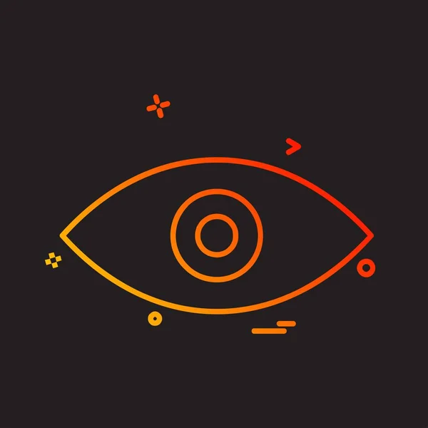 Auge Symbol Design Vektor — Stockvektor