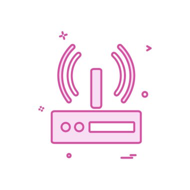 Wifi simge tasarım vektörü