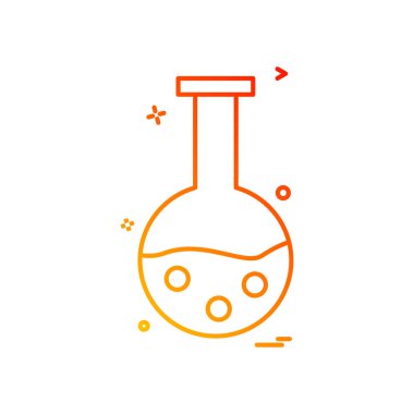 Şişesi simgesi tasarım, renkli vektör çizim