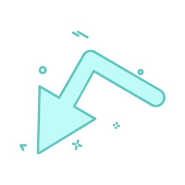 Ok simgesi tasarım vektörü