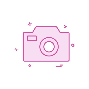 Kamera simgesi tasarım vektörü