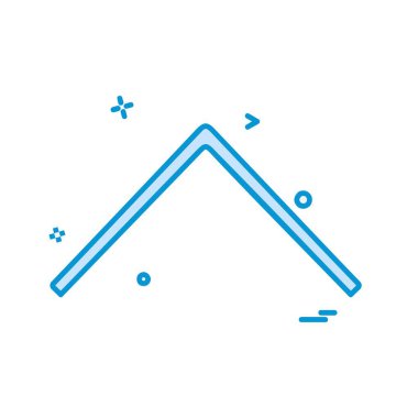 Yukarı ok simgesi tasarım vektörü