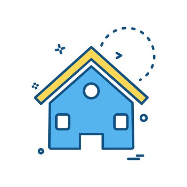 Emlak simge tasarlamak vektör