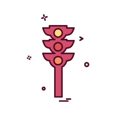 Trafik işaretleri simge tasarlamak vektör