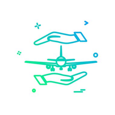 Seyahat simgesi tasarım vektörü