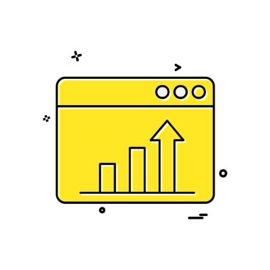 Web yerleşim simgesi tasarım vektörü