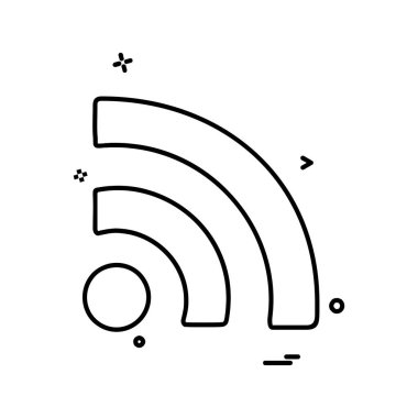 Wifi simge tasarım vektörü