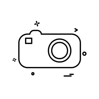 Kamera simgesi tasarım vektörü