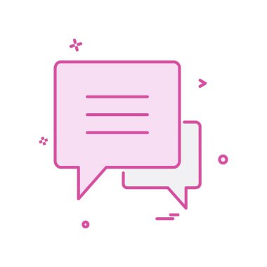 Sohbet simgesi tasarım vektörü