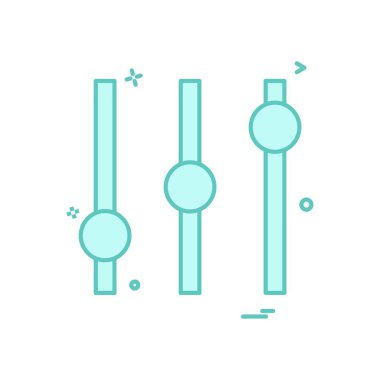 Equilizer simge tasarlamak vektör