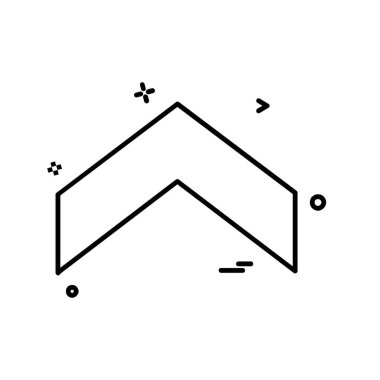 Yukarı ok simgesi tasarım vektörü