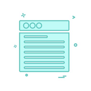 Web düzen simge tasarlamak vektör