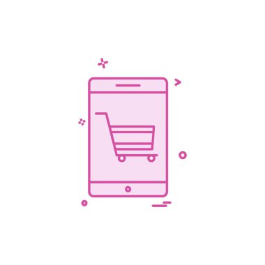 Akıllı telefon simge tasarlamak vektör 