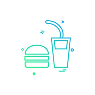 Gıda simge tasarlamak vektör