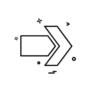 Ok simgesi tasarım vektörü