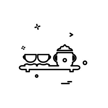 Gıda simgesi tasarım vektörü