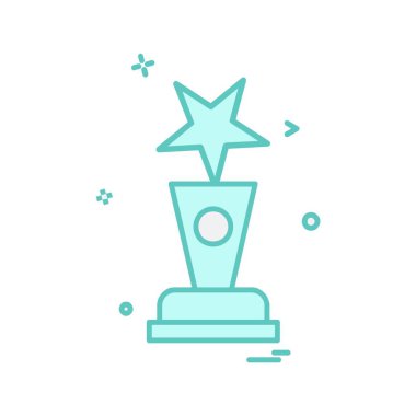 Ödül simgesi tasarım vektörü