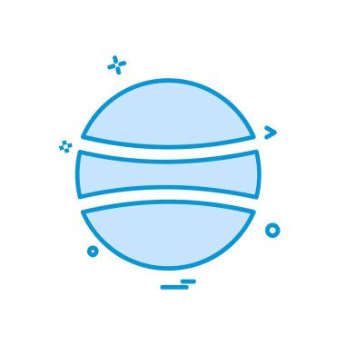 Topu simge tasarlamak vektör