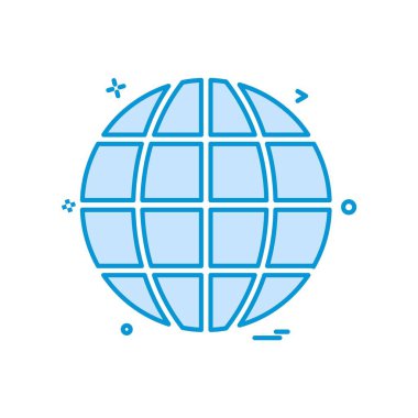 Küre simge tasarlamak vektör