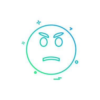 Emoji simgeleri tasarım vektörü 