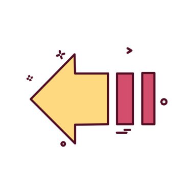 Sol simge tasarlamak vektör