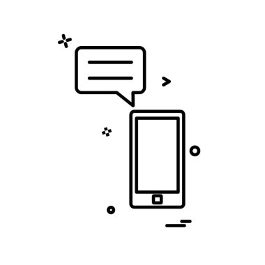 Akıllı telefon simge tasarlamak vektör 