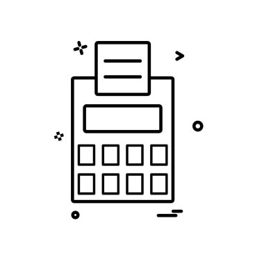 Hesap makinesi simgesi tasarım vektörü