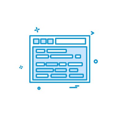 Web sitesi simge tasarlamak vektör