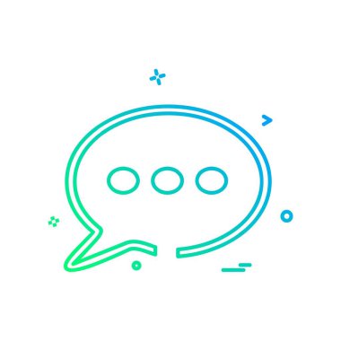 İleti simge tasarlamak vektör