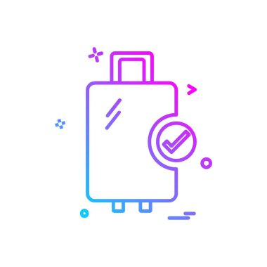 Seyahat simgesi tasarım vektörü