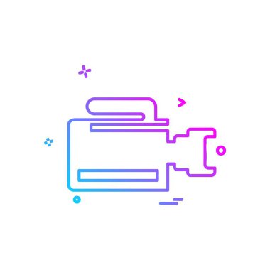 Kamera simgesi tasarım vektörü