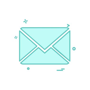 İleti simgesi tasarım vektörü