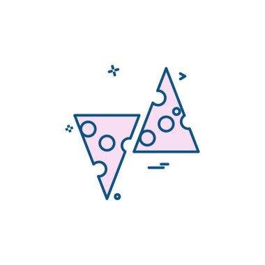 Gıda simgesi tasarım vektörü