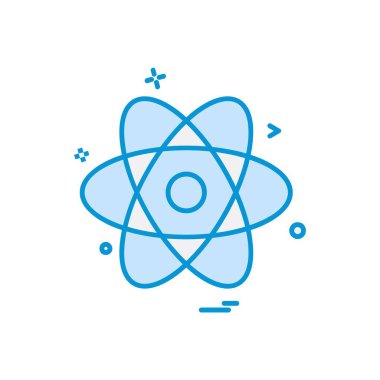 Nükleer simge tasarlamak vektör 