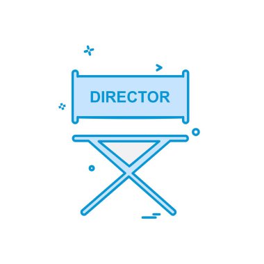 Yönetmen simge tasarlamak vektör