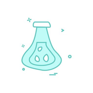 deney şişesi simge vektör tasarımı